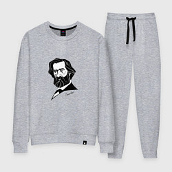 Костюм хлопковый женский Композитор Джузеппе Верди, цвет: меланж