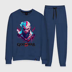 Костюм хлопковый женский God of War, Kratos, цвет: тёмно-синий