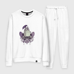 Костюм хлопковый женский Totoro adventures, цвет: белый