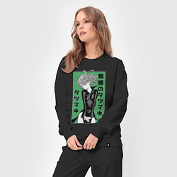 Костюм хлопковый женский Герой Тацумаки, цвет: черный — фото 2