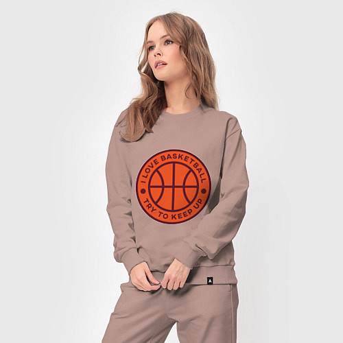 Женский костюм Love basketball / Пыльно-розовый – фото 3