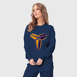 Костюм хлопковый женский Kobe logo, цвет: тёмно-синий — фото 2