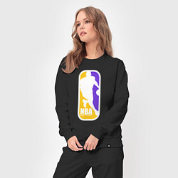 Костюм хлопковый женский NBA Kobe Bryant, цвет: черный — фото 2