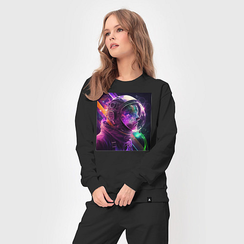 Женский костюм Взгляд в космос / Черный – фото 3