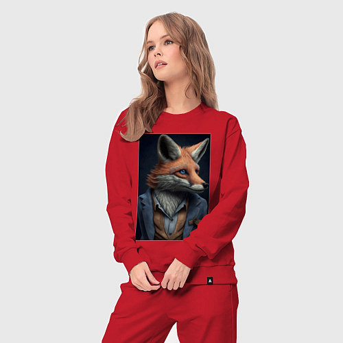 Женский костюм Лис в пиджаке / Красный – фото 3