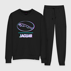Женский костюм Значок Jaguar в стиле glitch