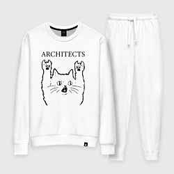 Костюм хлопковый женский Architects - rock cat, цвет: белый