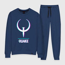 Женский костюм Quake в стиле glitch и баги графики