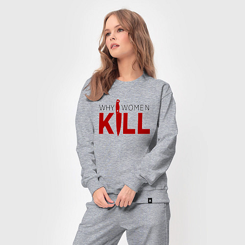 Женский костюм Why Women Kill logo / Меланж – фото 3