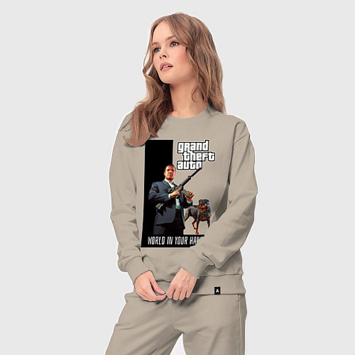 Женский костюм GTA Майкл де Санта / Миндальный – фото 3