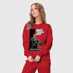 Костюм хлопковый женский GTA Майкл де Санта, цвет: красный — фото 2