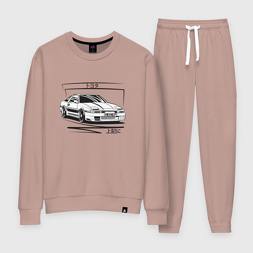 Женский костюм Toyota Supra MK3 / Пыльно-розовый – фото 1