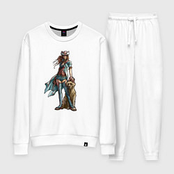 Костюм хлопковый женский Fable II Героиня, цвет: белый