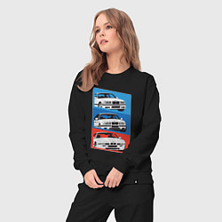 Костюм хлопковый женский BMW cars, цвет: черный — фото 2
