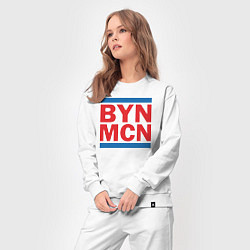 Костюм хлопковый женский Run Bayern Munchen, цвет: белый — фото 2