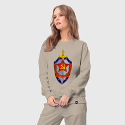Костюм хлопковый женский ВЧК КГБ, цвет: миндальный — фото 2