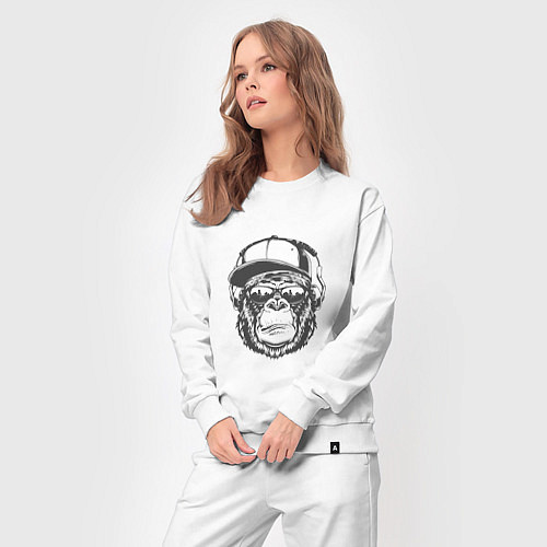 Женский костюм Крутая обезьяна / Белый – фото 3