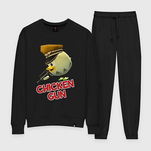 Женский костюм Chicken Gun logo / Черный – фото 1