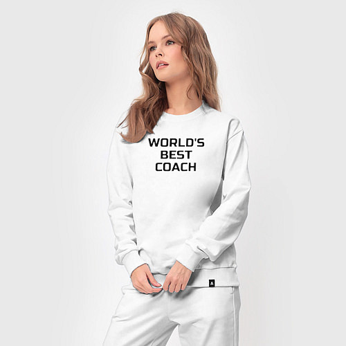 Женский костюм Лучший в мире тренер по теннису / Белый – фото 3
