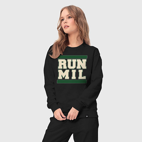 Женский костюм Run Milwaukee Bucks / Черный – фото 3