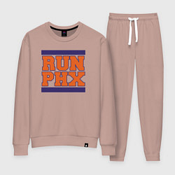 Костюм хлопковый женский Run Phoenix Suns, цвет: пыльно-розовый