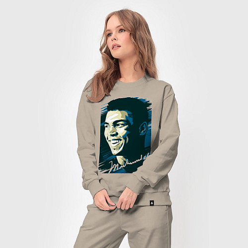 Женский костюм Боксер Мухаммед Али / Миндальный – фото 3