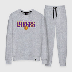 Костюм хлопковый женский Team Lakers, цвет: меланж