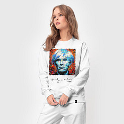 Костюм хлопковый женский Andy Warhol - celebrity, цвет: белый — фото 2