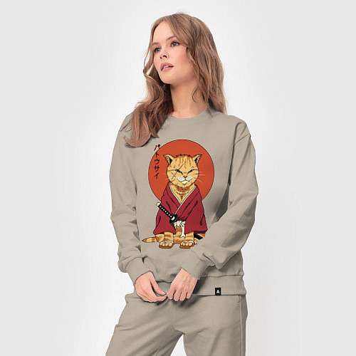 Женский костюм Samurai kimono cat / Миндальный – фото 3