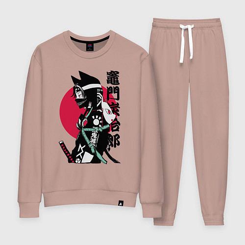 Женский костюм Samurai cat women / Пыльно-розовый – фото 1