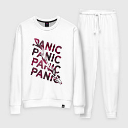 Костюм хлопковый женский Panic, цвет: белый