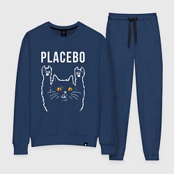 Костюм хлопковый женский Placebo rock cat, цвет: тёмно-синий