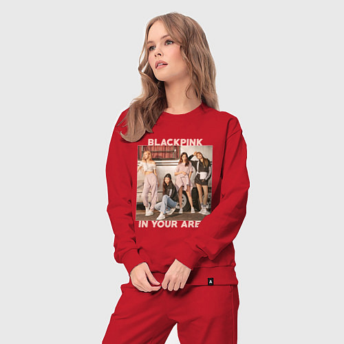 Женский костюм Blackpink Jennie Lisa Rose Jisoo / Красный – фото 3