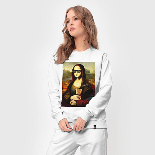 Женский костюм Мона Лиза с шаурмой / Белый – фото 3