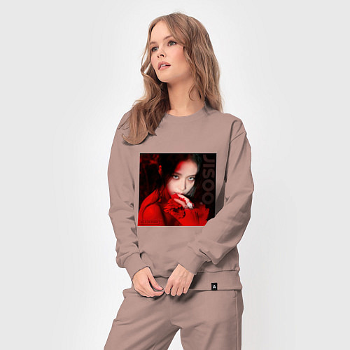 Женский костюм Blackpink Jisoo in red / Пыльно-розовый – фото 3