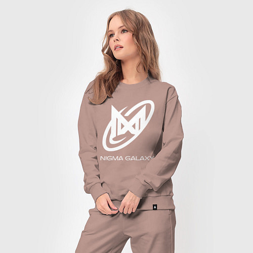 Женский костюм Nigma Galaxy logo / Пыльно-розовый – фото 3