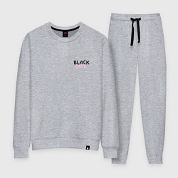 Костюм хлопковый женский Граффити BlackPink - мини, цвет: меланж