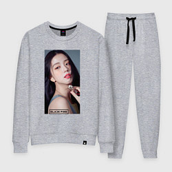 Костюм хлопковый женский Kim Jisoo, цвет: меланж