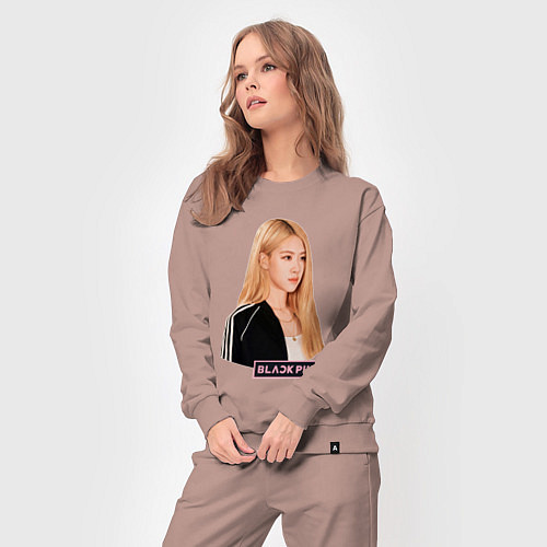 Женский костюм Blackpink Rose music / Пыльно-розовый – фото 3