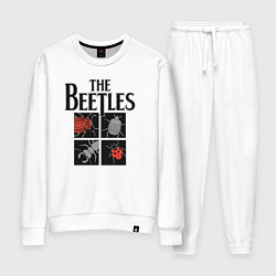 Костюм хлопковый женский Beetles, цвет: белый