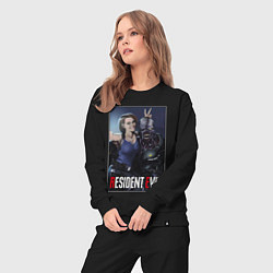 Костюм хлопковый женский Resident frendship, цвет: черный — фото 2