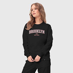 Костюм хлопковый женский Brooklyn New York, цвет: черный — фото 2