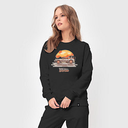 Костюм хлопковый женский Back to the future sun, цвет: черный — фото 2