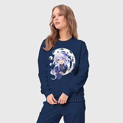 Костюм хлопковый женский Фокалорс, цвет: тёмно-синий — фото 2