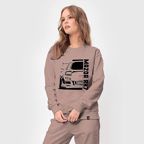 Женский костюм Mazda RX7 / Пыльно-розовый – фото 3