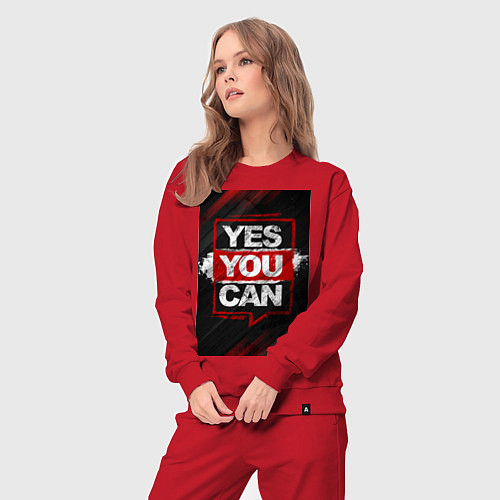 Женский костюм Yes, you can / Красный – фото 3