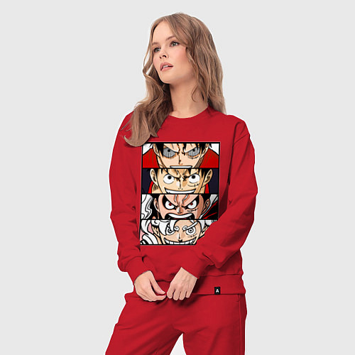 Женский костюм Луффи пятый гир - One Piece / Красный – фото 3