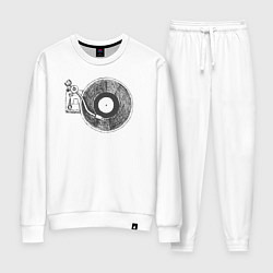 Костюм хлопковый женский Vinyl style, цвет: белый