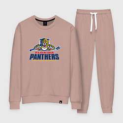 Костюм хлопковый женский Florida panthers - hockey team, цвет: пыльно-розовый