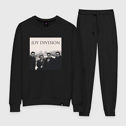 Костюм хлопковый женский Тру фанат Joy Division, цвет: черный